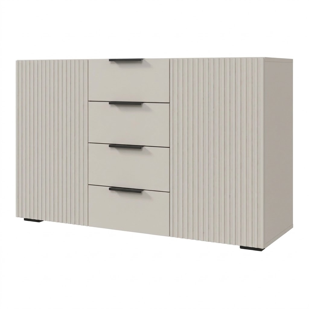 СОНАТА КМ 01 Комод 1200 (1200х760х400) Фасад МДФ ЛОФТ КАШЕМИР/Корпус КАШЕМИР