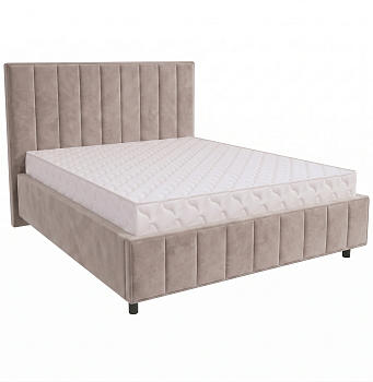 Кровать Кордова-3 1,6*2,0 с П.М. Тк.Levis 08 тауп 1 кат  Апогей