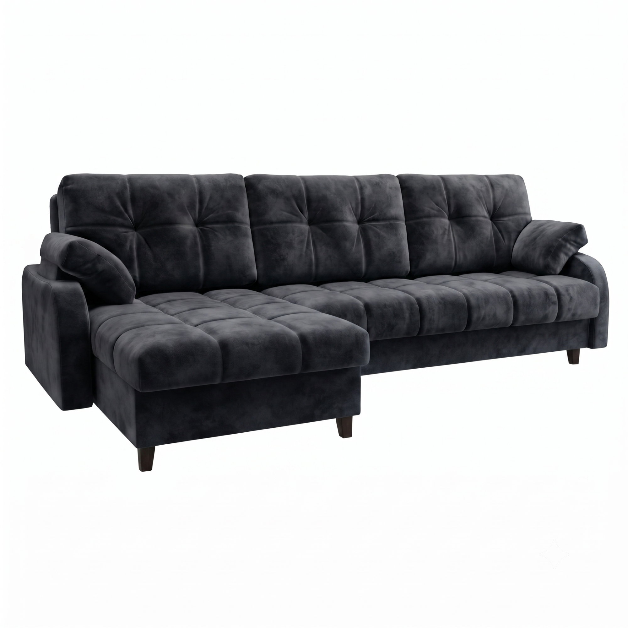 Диван Финка-4.1 ДКУ Тк.Небби 17 серый 4 кат Апогей