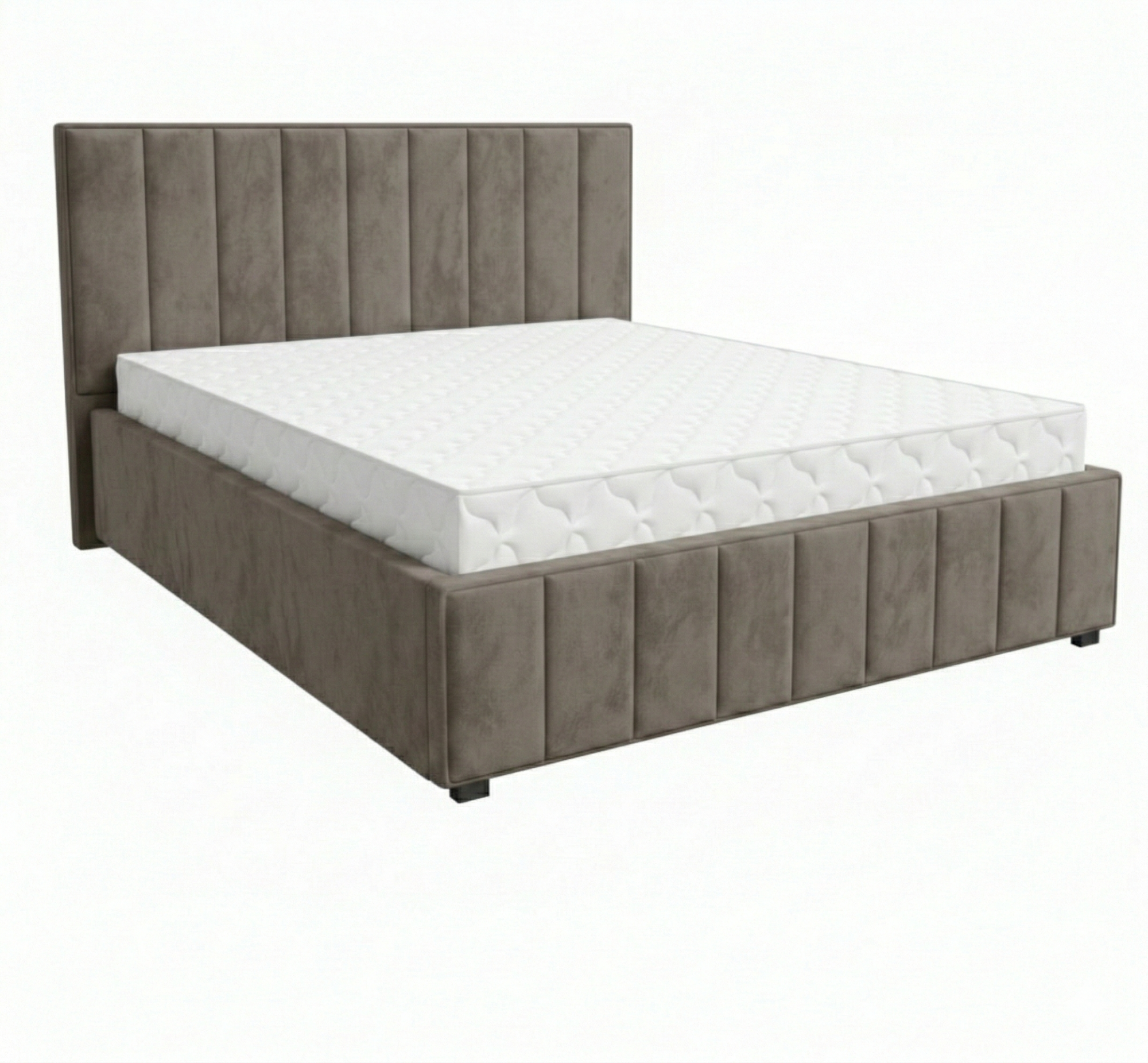 Кровать Кордова-1 1,6*2,0 с П.М. Тк.Боска Лайт VL-2301-04 какао 2 кат  Апогей