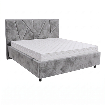 Кровать Рица-3 1,6*2,0 с П.М. Тк.Cosmo grey 3 кат  Апогей