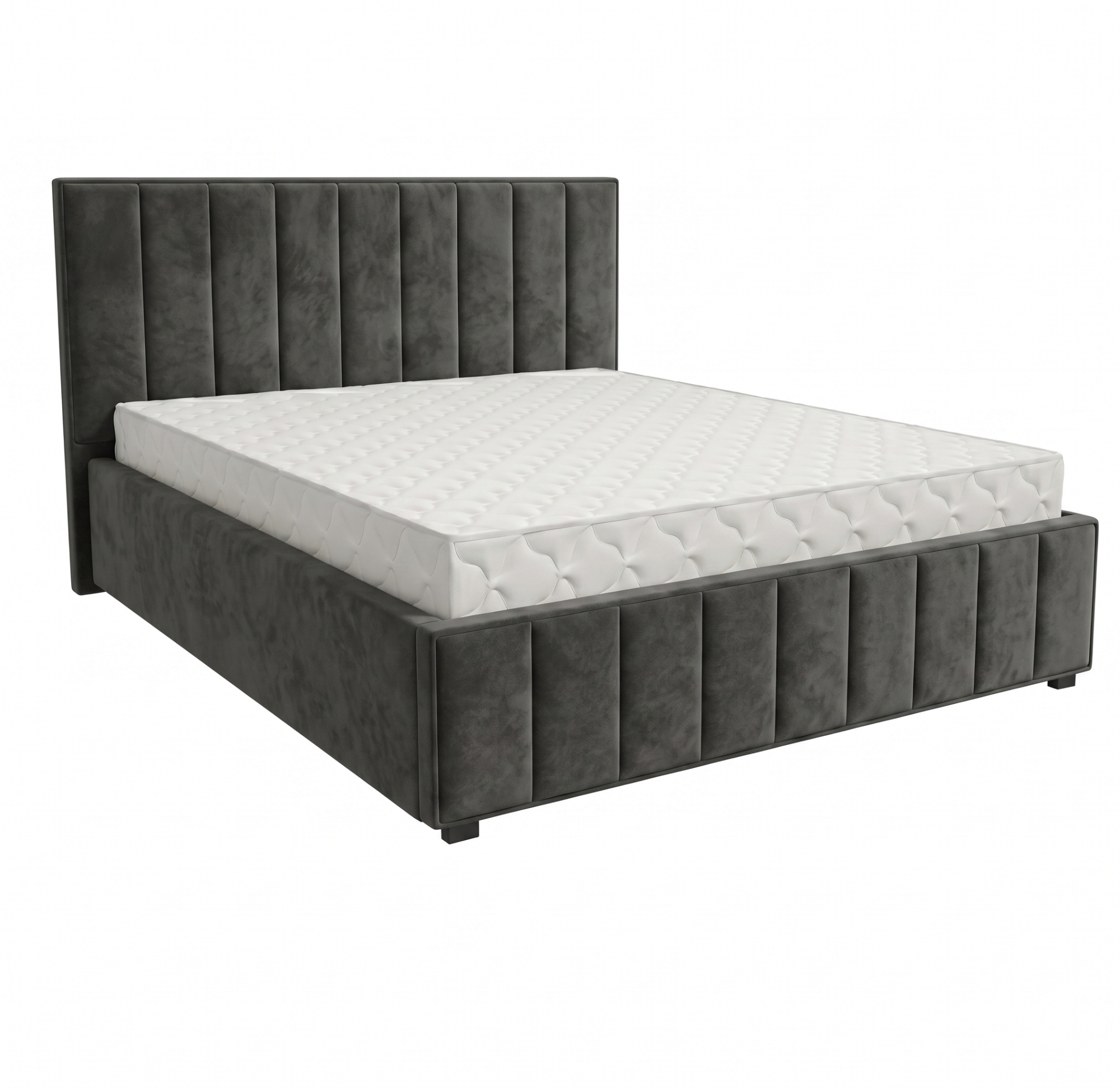 Кровать Кордова-1 1,6*2,0 с П.М. Тк. Ultra grafit 1 кат Апогей
